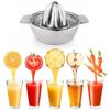 With Bowl Lemon Orange Manual Fruit Juicer 304 Stainless Stee Lemon Squeezer  Citrus
