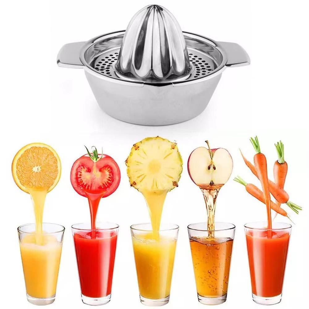 With Bowl Lemon Orange Manual Fruit Juicer 304 Stainless Stee Lemon Squeezer  Citrus