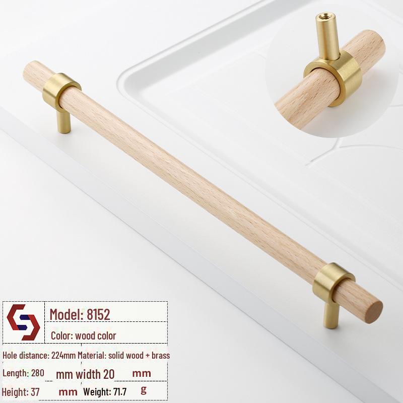 

Новая ручка для двери шкафа из цельного дерева в китайском стиле, ручка для ящика шкафа из ореха и бука