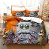 Cool Spider Web Gothic Dark Horror Halloween Minimalist Pattern Abstract Art HD Print Bedding Set Duvet Cover + 2 Pillowcases