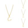 Stainless Steel Gold Heart Letter Pendant Necklace For Women Fashion Jewelry