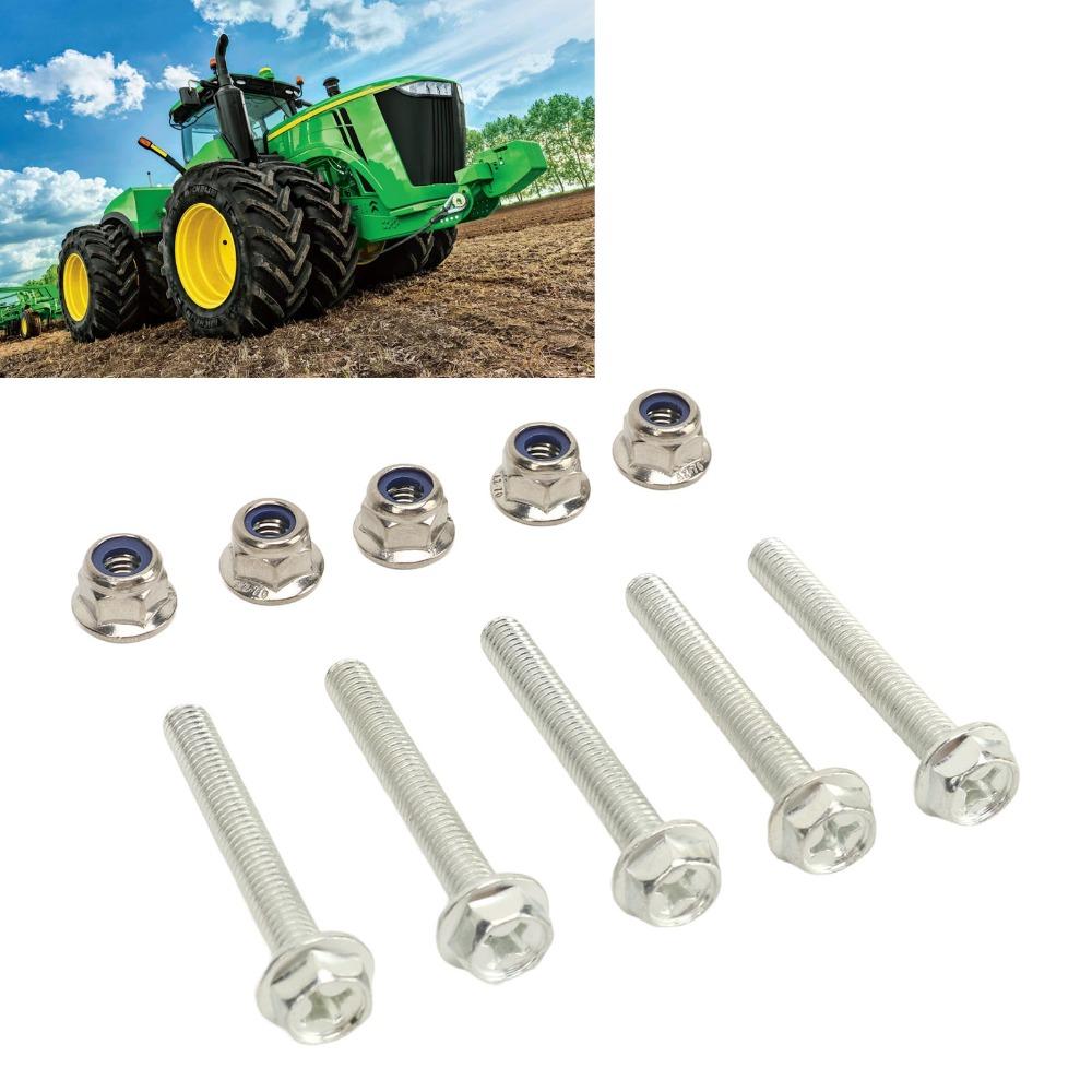 5 Set 19M7834/14M7397 Kilit Somun Kiti Gümüş Emniyet Pimli Cıvatalar Deere Tarım Makineleri İçin