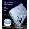 Coque de Téléphone - E.F.Connection - iPhone Air - Silicone Antidérapant Anneau Magnétique Bleu