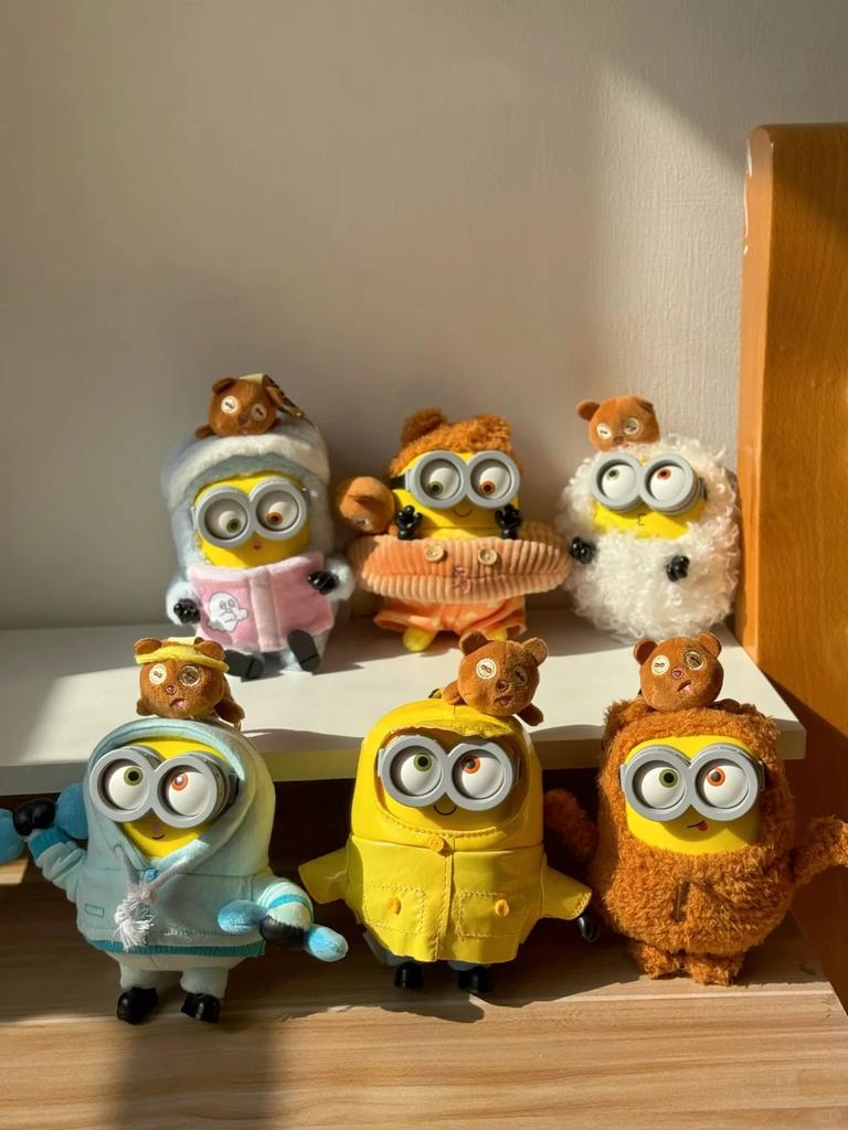 52Toys New Minions Bob&Tim Better Together Series Blind Box, Cute Vinyl Plush Keychain, Anime Figure Collectible Doll Gift