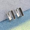 Buyee 925 Sterling Silver Small Clip Earring Circle Black Acrylic Sweet Earring for Woman Fashion Party Fine Jewelry Earring