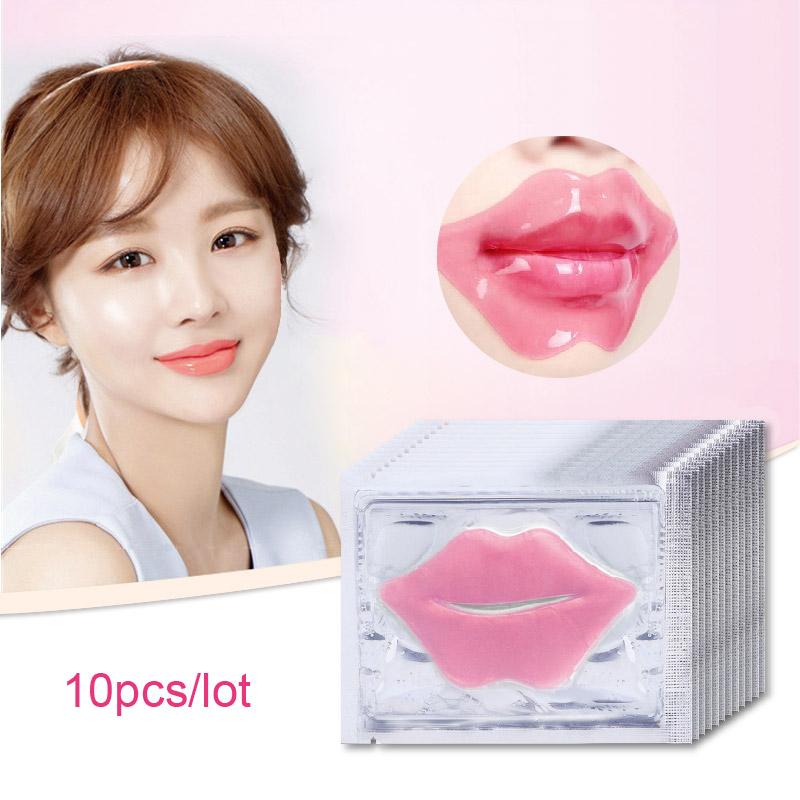 

10Pcs Beauty Super Lip Plumper Pink Crystal Collagen Lip Mask Patches Moisturizing Hydrating Lips korean Cosmetics Skin Care CHINA