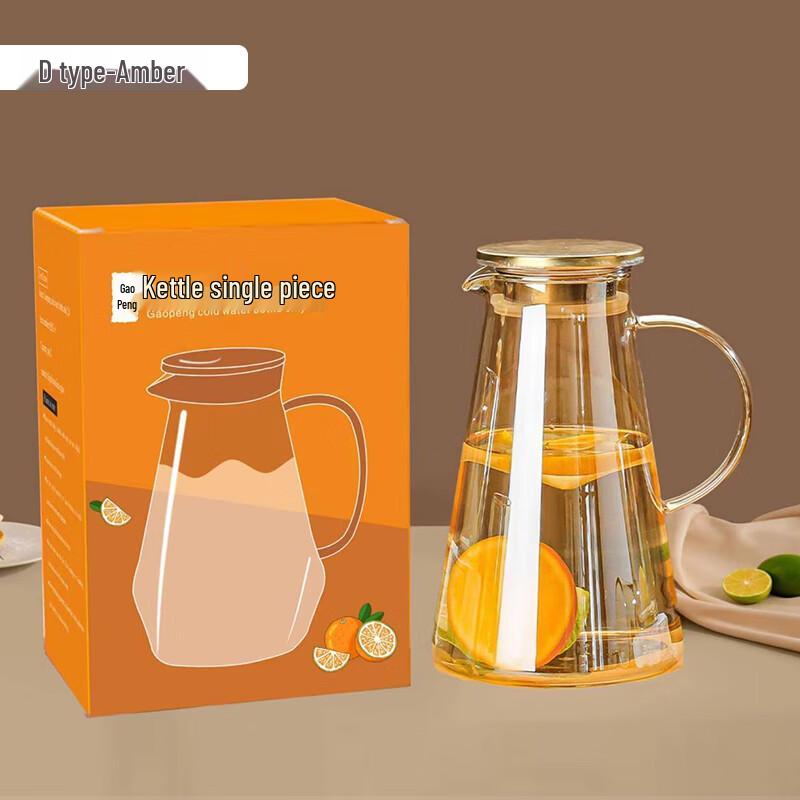 Wasserkanne aus hochborosilicate Glas mit Griff und Deckel