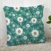 Chamomile Pillowcase Sofa Car Waist  Home Style Flower Landscape Cushion Cover