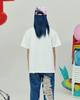 THEMUSEUMVISITOR Washed Denim Ballcap (Pink Blue)