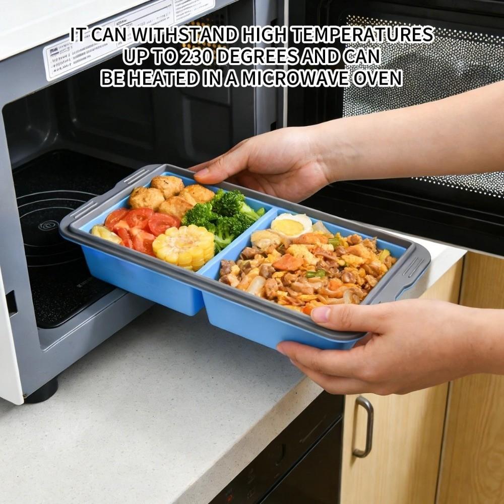 Easy Demould Food Grade Silicone Ice Cube Tray 2/4/6Grid With Lid Food Storage Box Large Size Ice Tray Mold Household Use