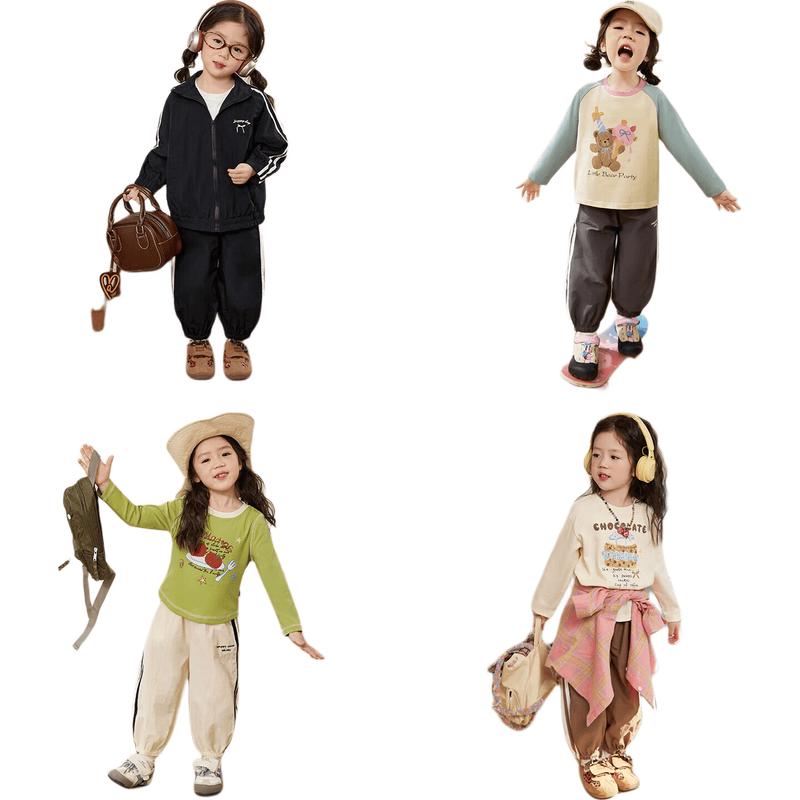 LUSON Okids Girls  2025 Fall Casual Pants 110