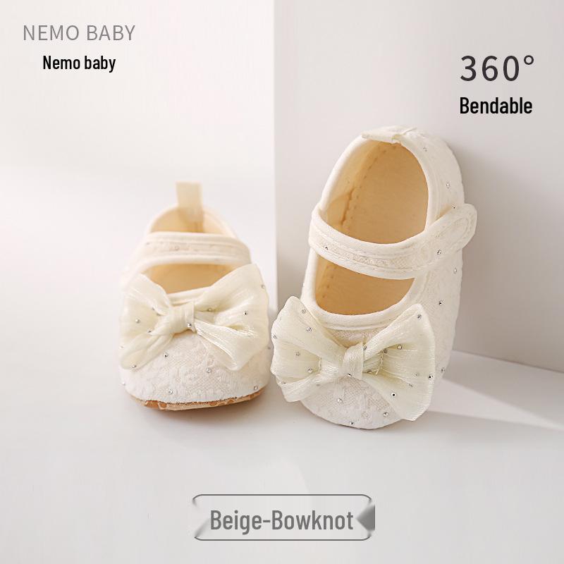 

Детские носки с кружевным бантом и нескользящей мягкой подошвой для весны/лета Size 13 (12-18 months)