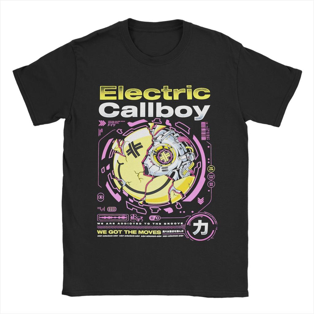 Men Women Graphic Printing Electric Callboy   Tee T Shirt 100% Cotton  T-shirts Clothes