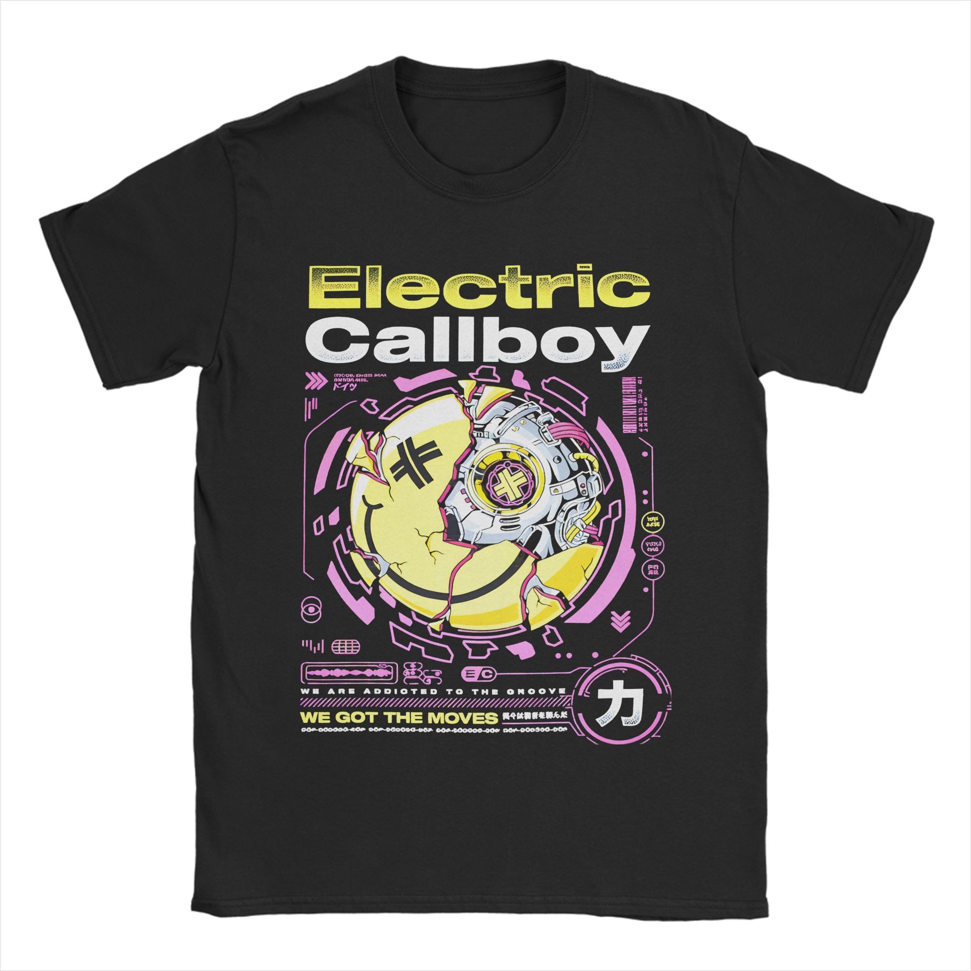 

Mens Womens Electric Callboy Shirt 100% Cotton Printed T-Shirt Clothing Outfits S разноцветный