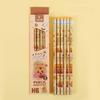 6PCS Cartoon Wood Pencils Ergonomic Grip Drawing Pencils for Students Children Class Reward Daily Sketching Writing