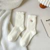 Women's Autumn Winter Warm Socks Cartoon Coral Floor Thick Socks Sleep Slippers Fashion Cute Funny Solid Color Socks