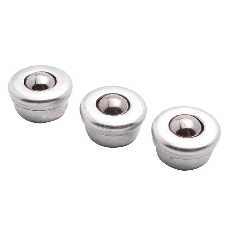 10Pcs Unit Bearing Conveyor Roller Small Flat Round Eye Wheel Conveying Ball