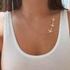 New Trendy Fashion Vintage Little Swallow Necklace for Women Vintage Simple Gold Sliver Color Chain Necklaces Jewelry Gifts