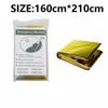 Emergency Thermal Poncho Blanket Lightweight Folding Water Resistant Windproof Sunshade First Aid Camping Mat Pad Cover