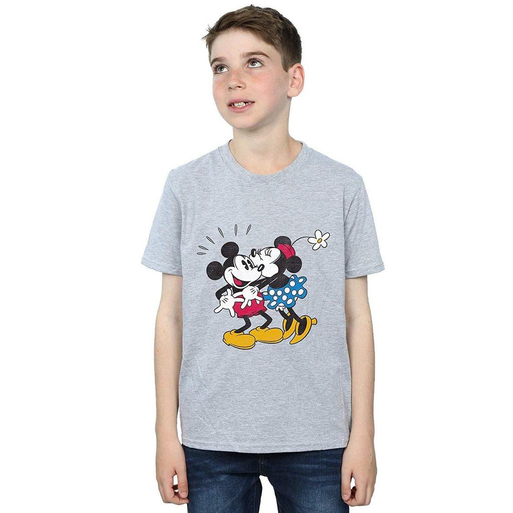 Disney Boys Mickey Mouse Mickey And Minnie Kiss T-Shirt