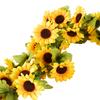 Artificial Sunflower Flower Vine Silk Fake Plant Rattan Garland For Wedding Arch Home Garden Decoration DIY Wall Hanging Wreath