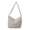 Large Capacity Street Fashion Commuter Shoulder Crossbody Bag For Women 2023 Winter New Simple Plaid Tote Bag