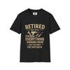 Funny Retirement Handyman T-Shirt, Mechanic DIY Dad Grandpa Gift, Unisex