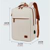 Practical School Bag Laptop Backpack with USB Charging Port Functional Daypacks