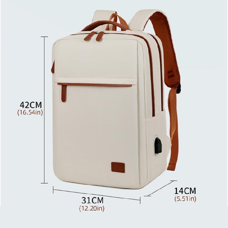 Practical School Bag Laptop Backpack with USB Charging Port Functional Daypacks