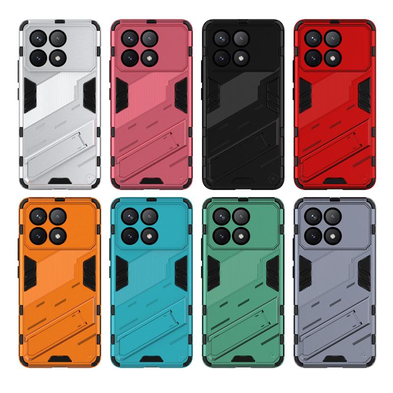 Holder Case For Xiaomi Poco X6 Pro Cover For Poco X6 Pro Capas Phone Back Bumper Kickstand Shockproof Cover Poco X6 Pro Fundas
