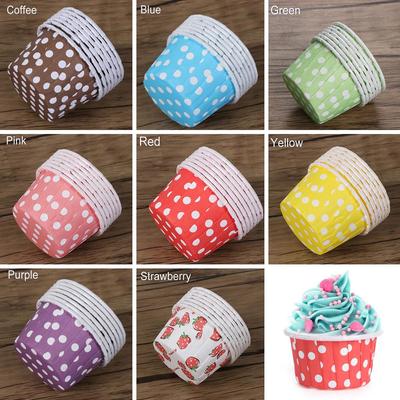 100PCS Home Bakeware Grease-proof Cupcake Liner Muffin Cup Baking Wrapper Pan Case Paper