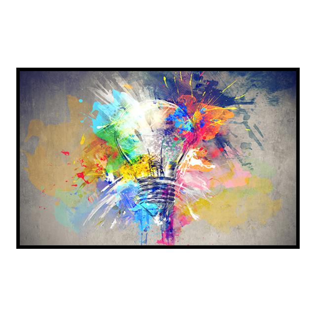 Abstrakte Graffiti Licht Bild Poster Leinwand Malerei Drucken Cuadros Wand Kunst Dekoration Wandbild Für Moderne Wohnkultur Kein Rahmen