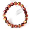 Glow-in-the-dark Kerama Sunset Orange Firefly Glass Bracelet for Men and Women, 10mm, Okinawa, Kerama Islands, Inner Diameter: Approx. 14.5cm