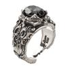 Artemis Classic Black Knight Silver Ring Silver Brand Silver Ring with Mystic Quartz Crystal (ACR0296) - Men's Accessories, Jewelry,