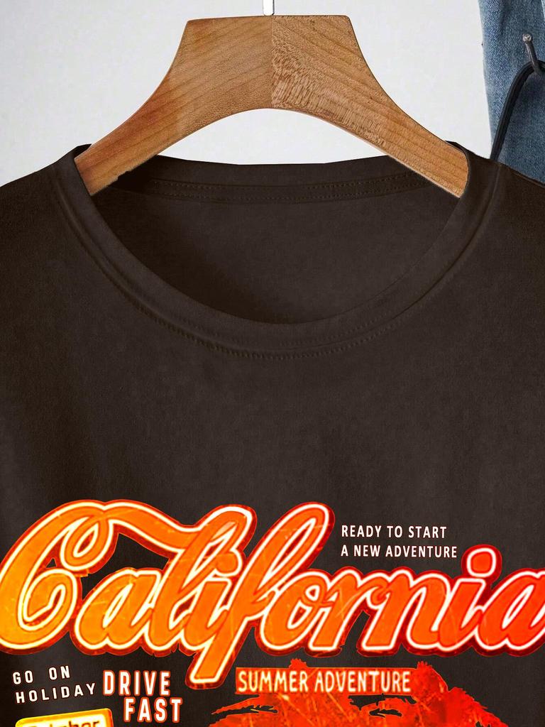 Women's Multi-color Round Neck Short Sleeve Casual Sport Top - Solid & Printed Loose Fit