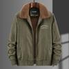 Men's winter velvet thickened casual trend loose outdoor cotton-padded jacket