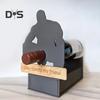 Portabottiglie da vino con silhouette di uomo seduto, portabottiglie da birra in legno, organizer per la casa, cucina, bar, tavolo da pranzo, decorazione da tavolo