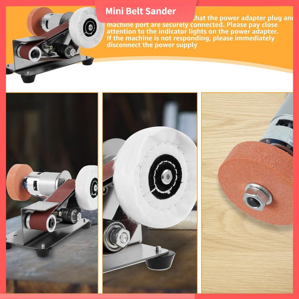 7-Speed Low Noise 15° Cutter Multifunctional Mini Belt Sander Adjustable Electric Belt Grinder Sharpener Sander Tool