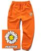 TRIPSHION Daisy Peaceful Logo Jogger Sweatpants - Orange