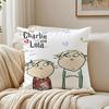 Süß Niedlich Britisch Anime CCharlie und Lola Anime Kissenbezug Kissenbezug Staubmilbenfrei Wohnzimmer Sofa Dekor Kissen Zimmer