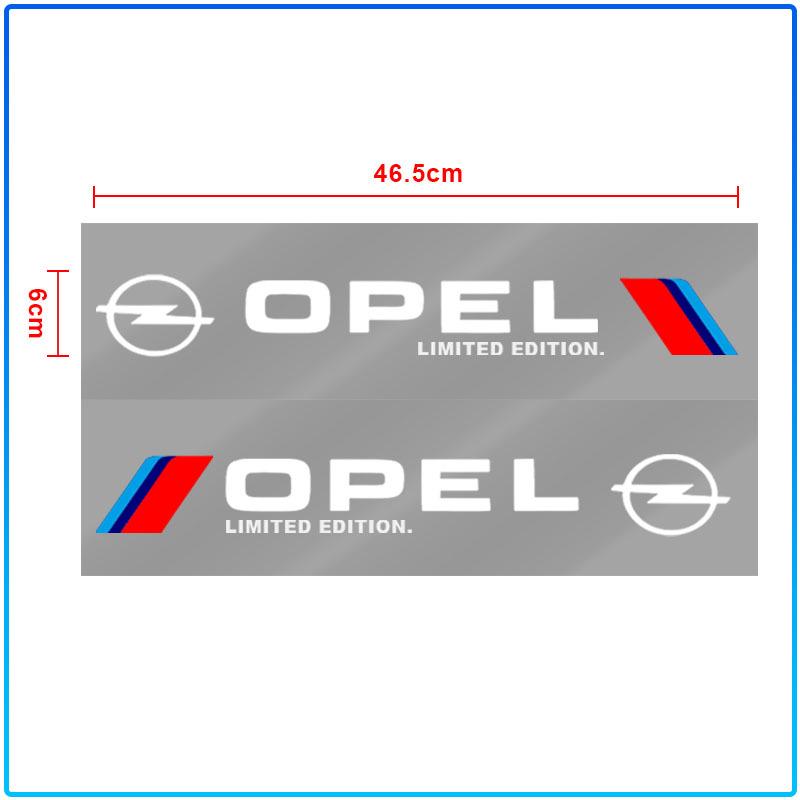 2Pcs Car Body Decoration Stickers Door Personalized Sport 3D Stickers For Opel Astra H G J Insignia Mokka Zafira Corsa Vectra B C D