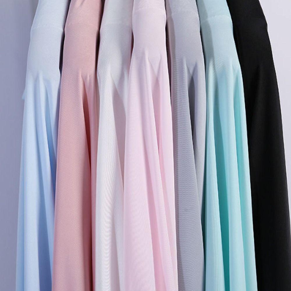Long Sleeve Sunscreen Shawl Solid Color Thin Crop Top New Long Sleeve Crop Top  Outdoor Activities