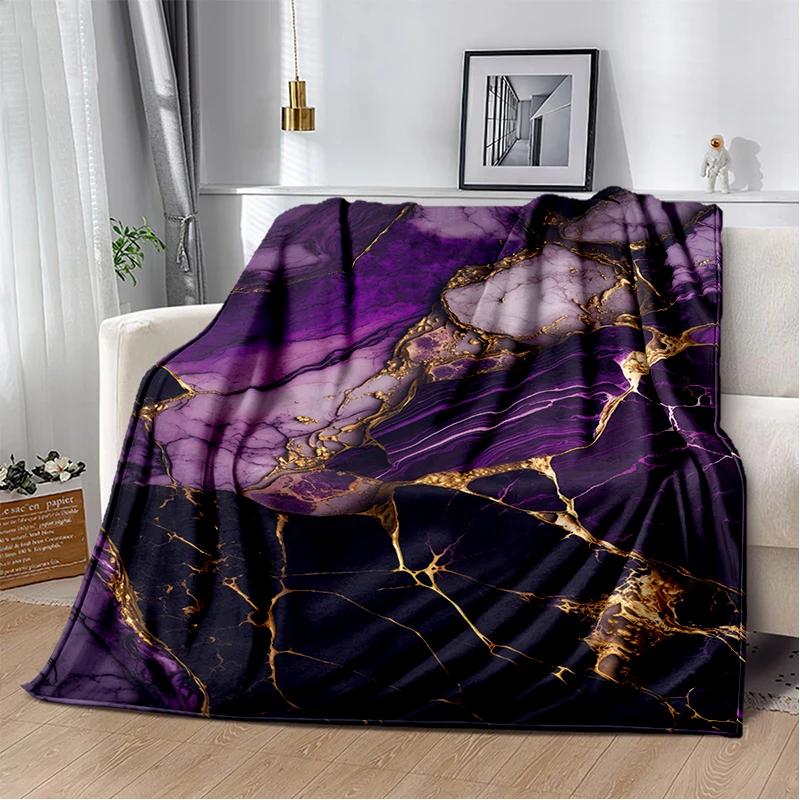 2025 New Style Colour Gold Marble Luxurious Blanket,Soft Throw Blanket for Home Bedroom Bed Sofa Travel Picnic Cover Kid Gift