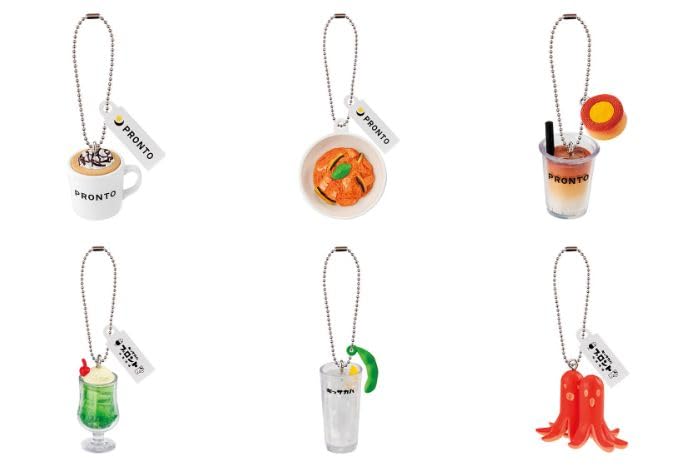 

PRONTO Miniature Charms Set of Gachapon Capsule Toy [Complete 6]