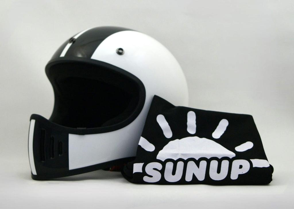 SUNUP COBRA Full Face Motorcycle Size L Matte Black SM-002 Helmet, (59-60cm),
