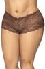 Plus Size Lace Shorty Cocoa Color Mal90 Xcoco