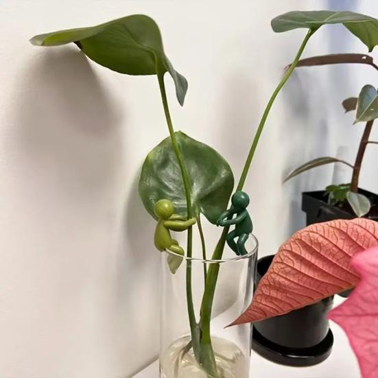 Plant Stand Hydroponic Plants Pothos Ivy Lucky Bamboo Succulents Cartoon Holder with Clamp Design Indoor Garden Decor