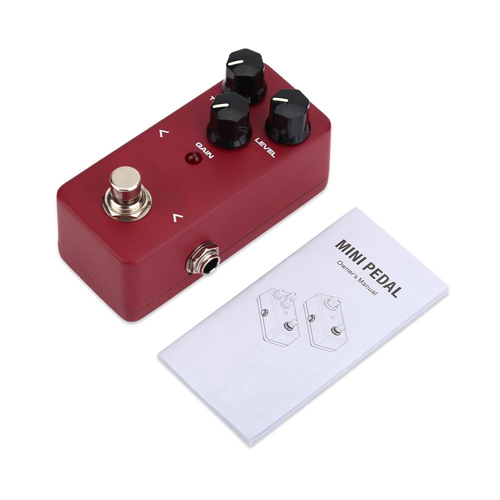 KOKKO FDS 2 Mini Aluminum Alloy Distortion Effect Pedal 6.35mm Jack for Guitars