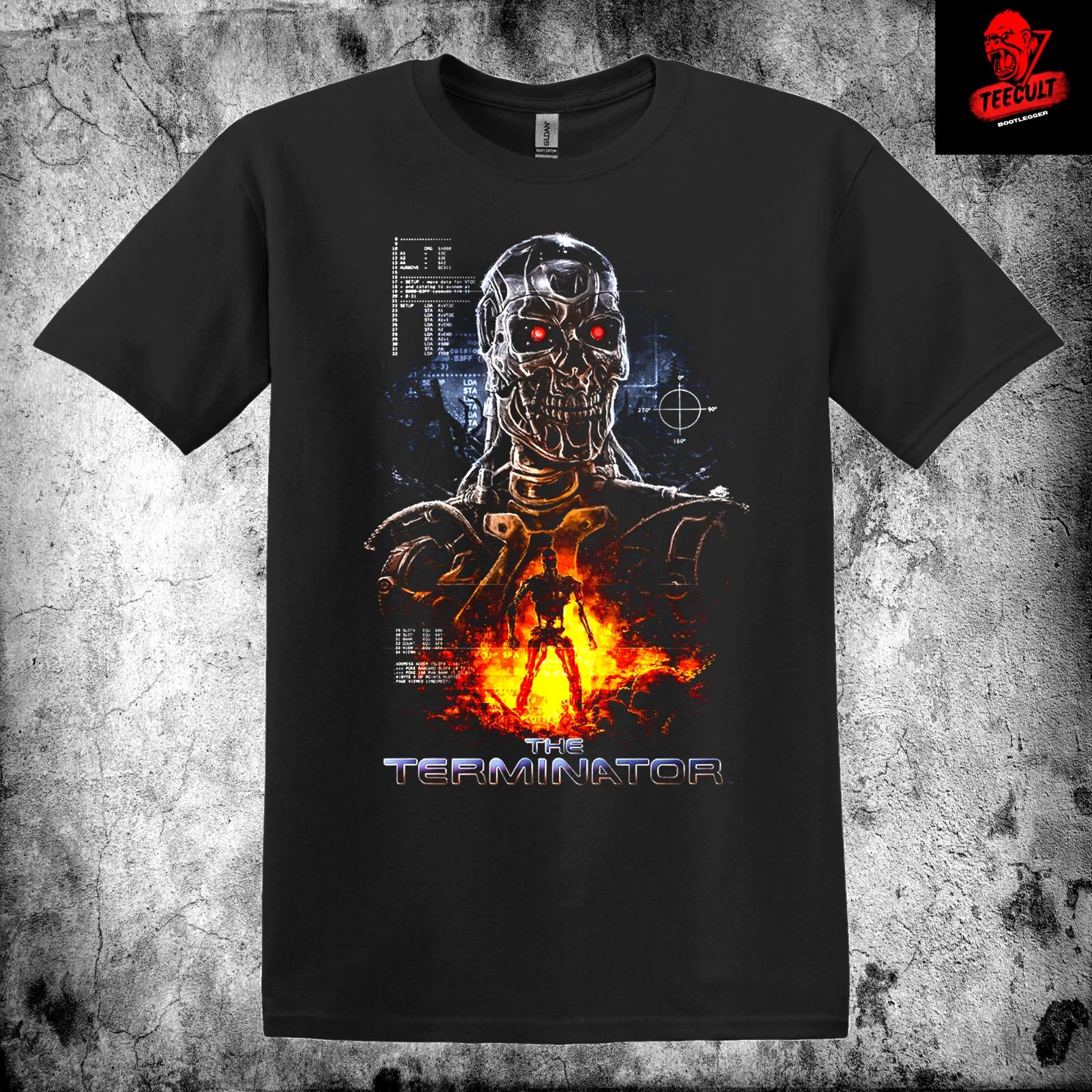 Men s and Women s T-shirts The Terminator (1984) Retro Sci-Fi Action Movie Unisex XS