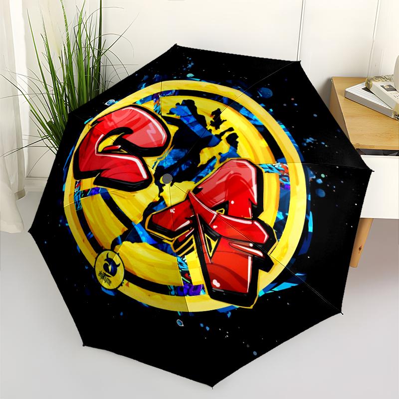 Club América Fashionable Automatic Opening/Closing Folding Umbrella. Portable and Foldable, Ideal for Gift, Travel, and Daily Use.